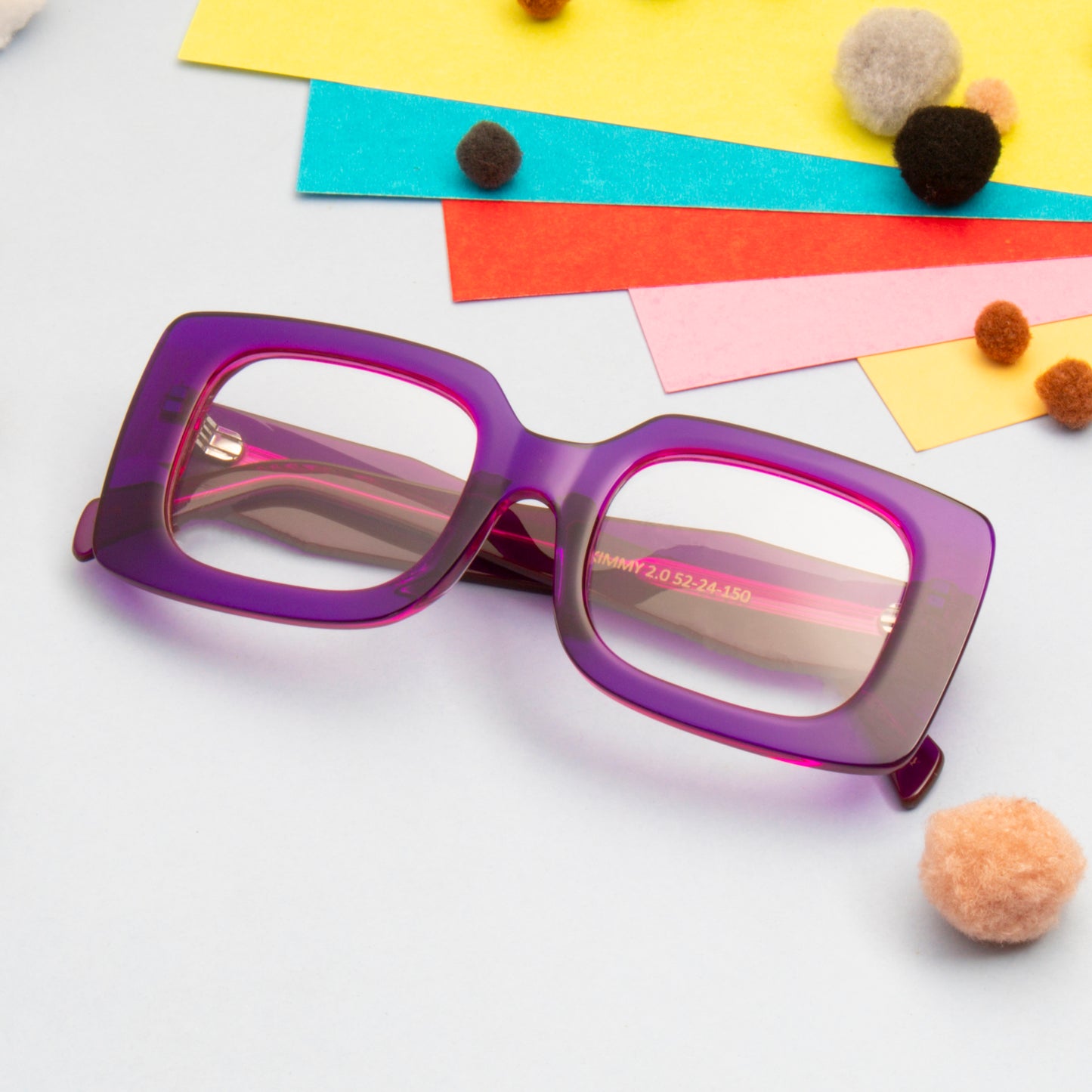 KIMMY 2.0 UNISEX SQUARE ACETATE COMPUTER GLASSES (IN 6 COLORS)