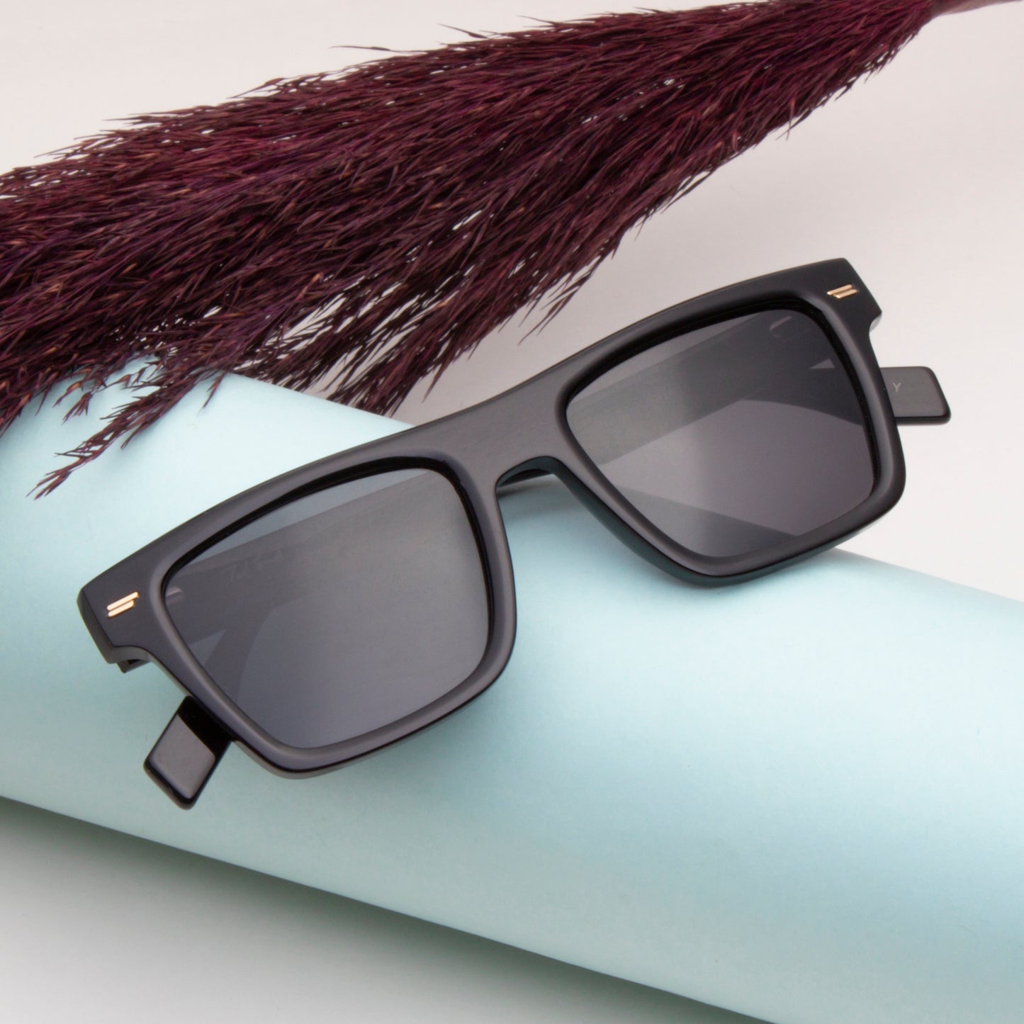 SUN-BOYD UNISEX SQUARE ACETATE SUNGLASSES WITH POLARIZED LENS BY TED SMITH (IN 6 COLORS)
