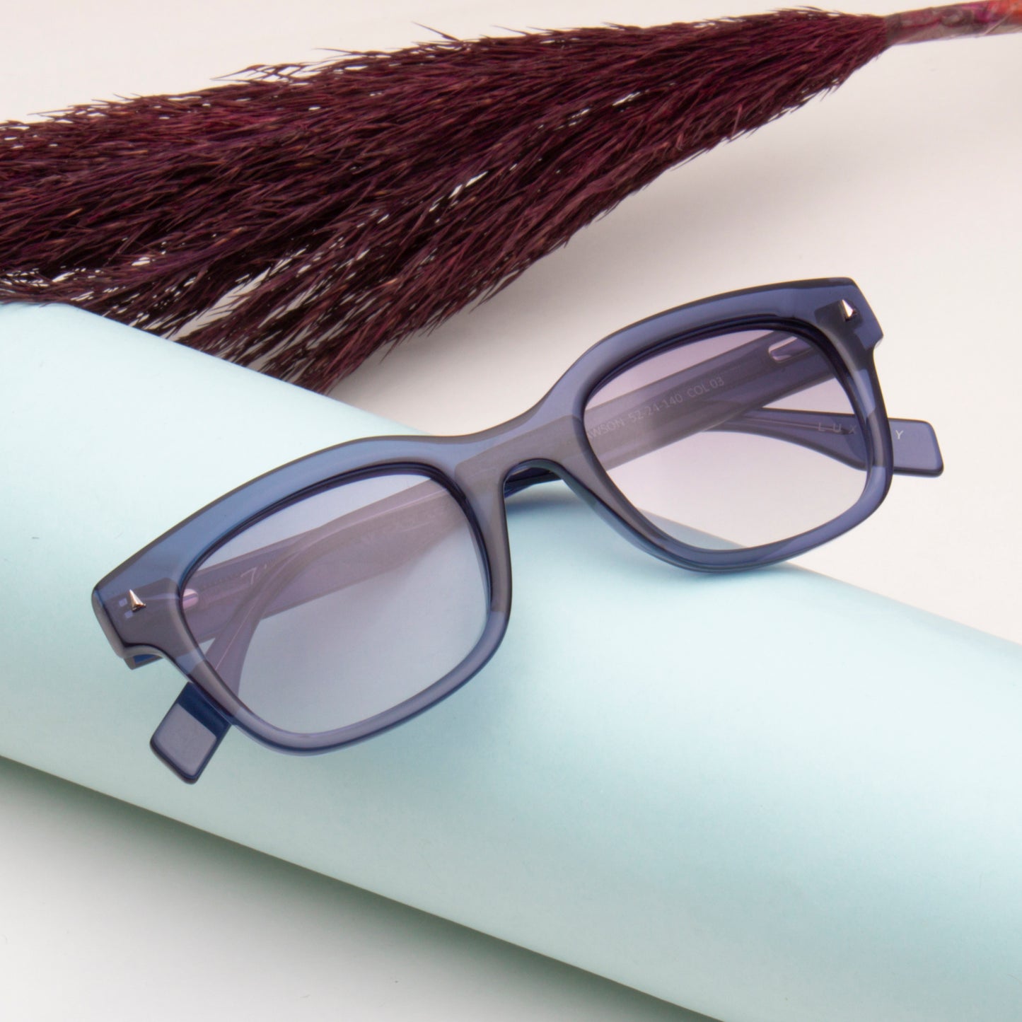 SUN-DAWSON UNISEX WAYFARER ACETATE SUNGLASSES WITH POLARIZED LENS BY TED SMITH (IN 3 COLORS)