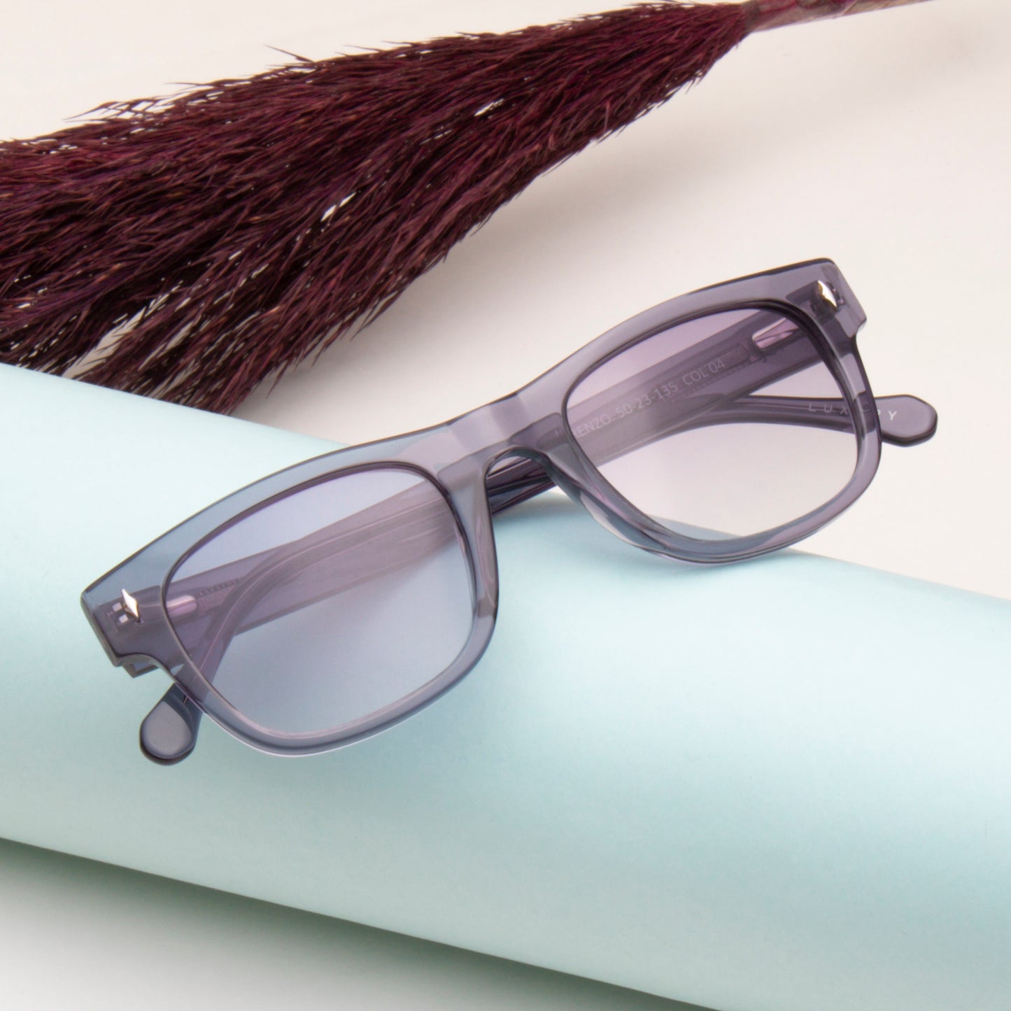 SUN-LORENZO UNISEX WAYFARER ACETATE SUNGLASSES WITH POLARIZED LENS BY TED SMITH (IN 4 COLORS)