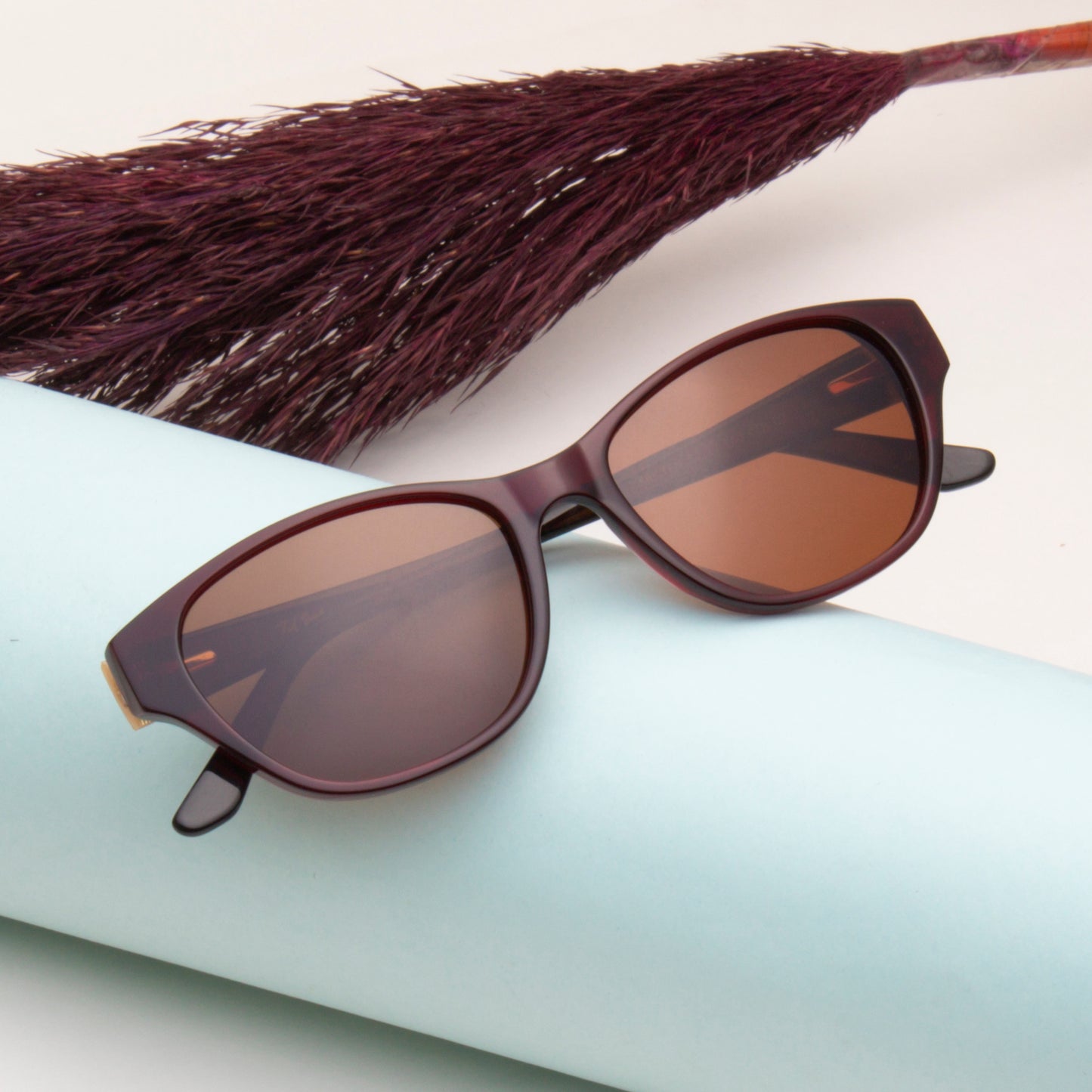 SUN-KRISTEN WOMEN CAT EYE ACETATE SUNGLASSES WITH POLARIZED LENS BY TED SMITH (IN 6 COLORS)