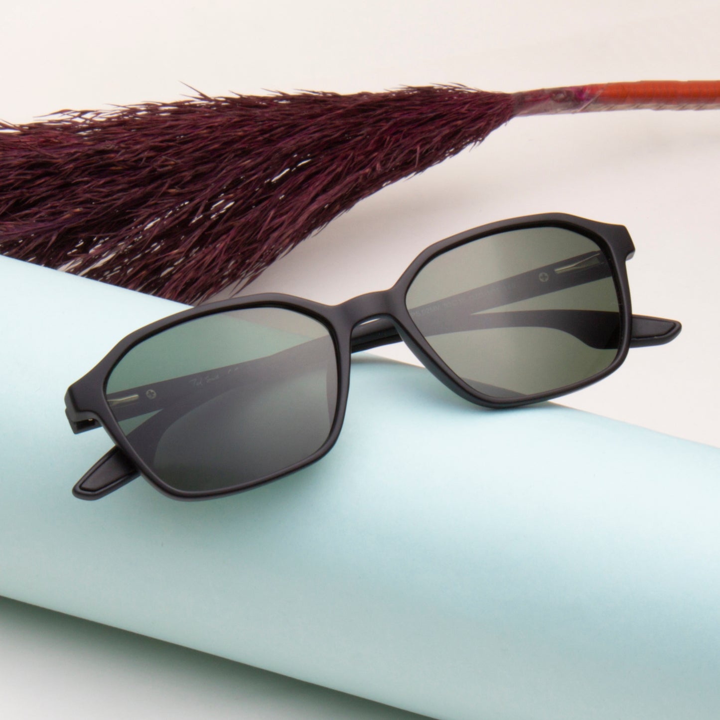 SUN-GRIFFITH UNISEX RECTANGULAR TR90 SUNGLASSES WITH POLARIZED LENS BY TED SMITH (IN 4 COLORS)