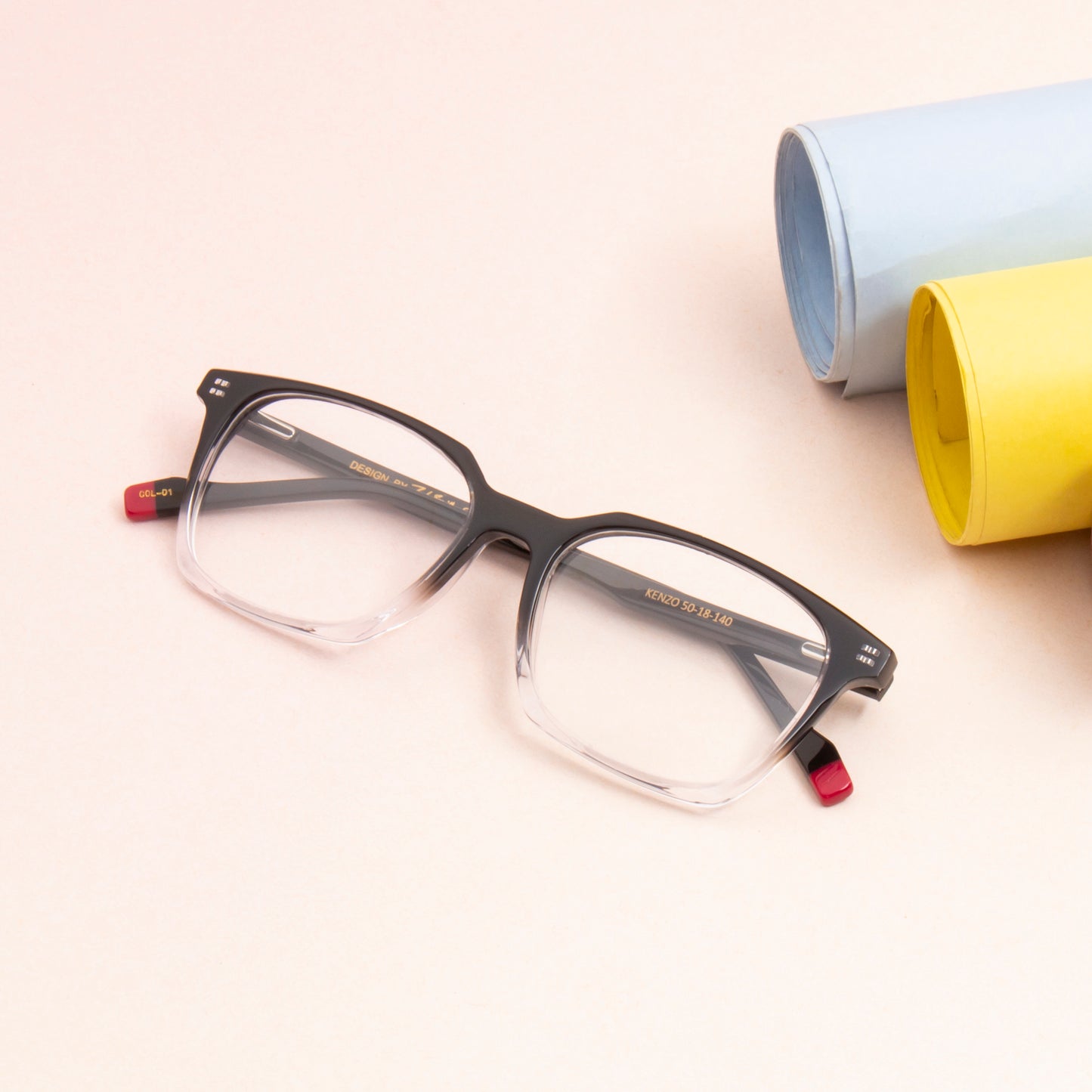 KENZO UNISEX SQUARE ACETATE COMPUTER GLASSES (IN 6 COLORS)