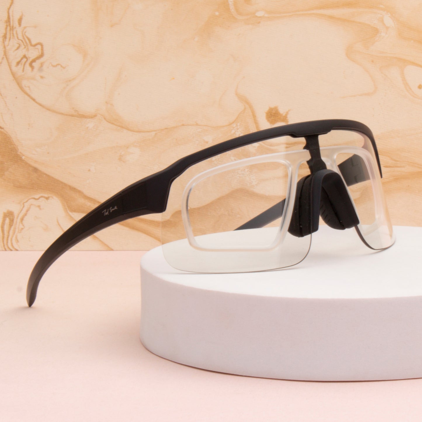 LINK UNISEX WRAP AROUND SPORTS GLASSES WITH PHOTOCHROMIC LENS BY TED SMITH (IN 3 COLORS)