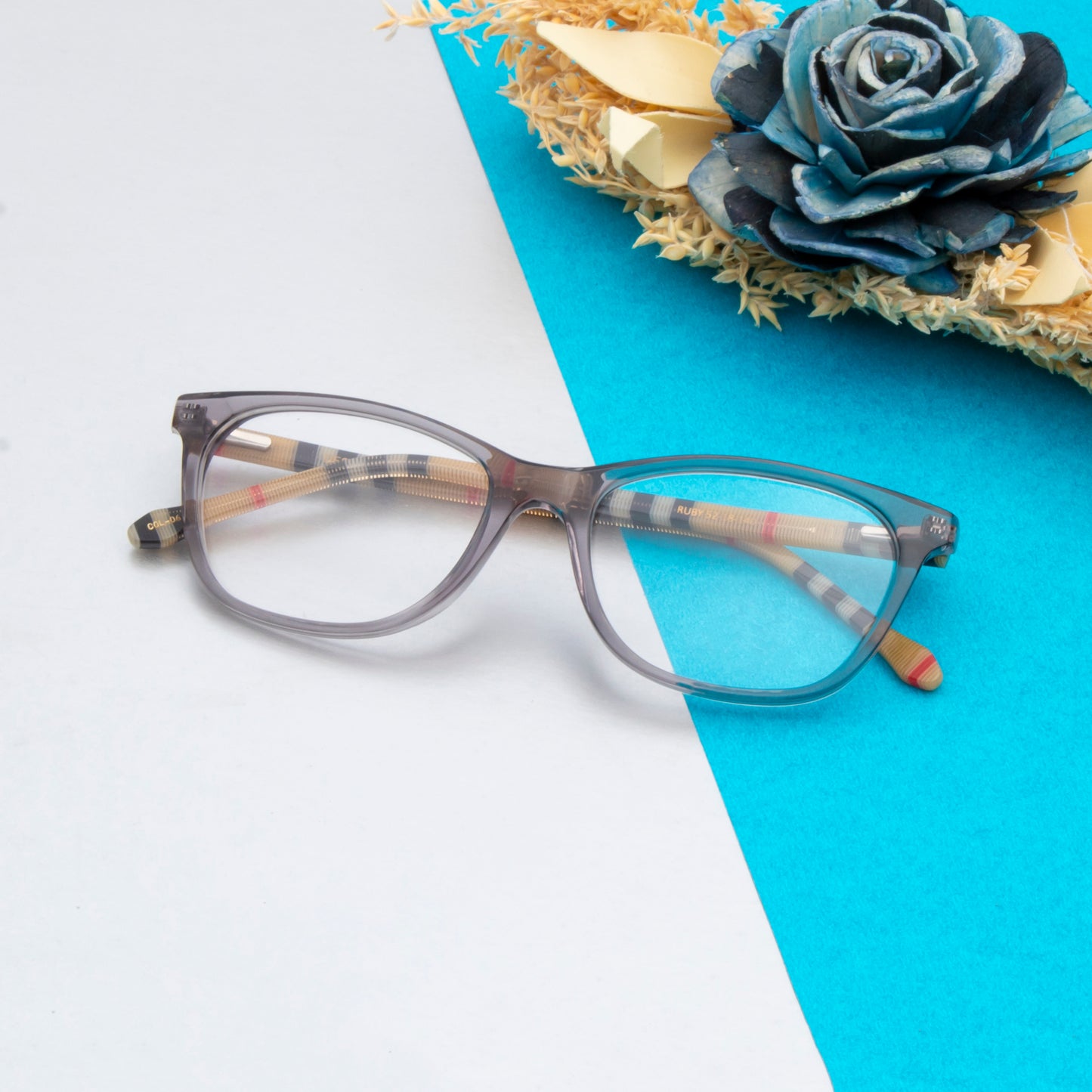 RUBY UNISEX CAT-EYE ACETATE COMPUTER GLASSES (IN 6 COLORS)
