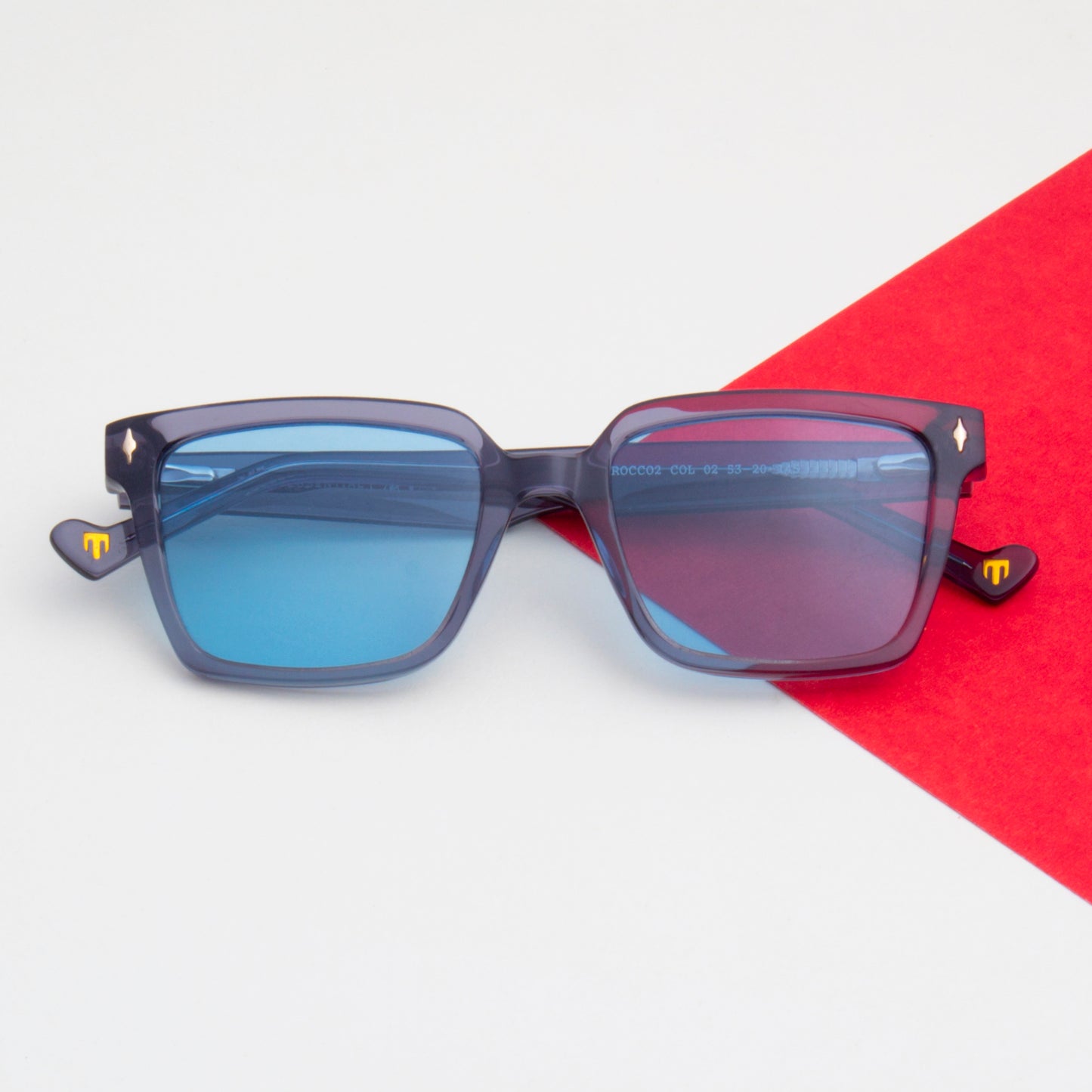 SUN-ROCCO2 UNISEX SQUARE ACETATE SUNGLASSES WITH POLARIZED LENS BY TED SMITH (IN 5 COLORS)