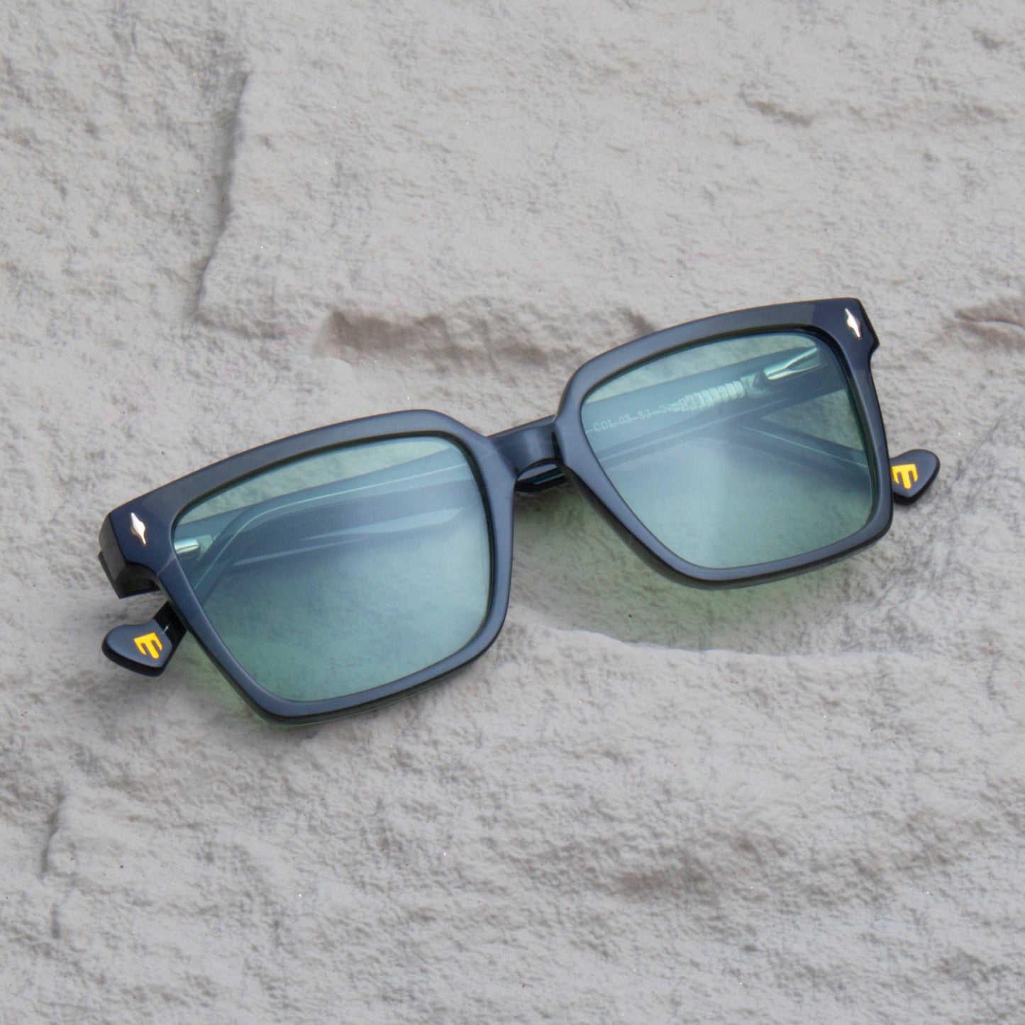 SUN-ROCCO2 UNISEX SQUARE ACETATE SUNGLASSES WITH POLARIZED LENS BY TED SMITH (IN 5 COLORS)