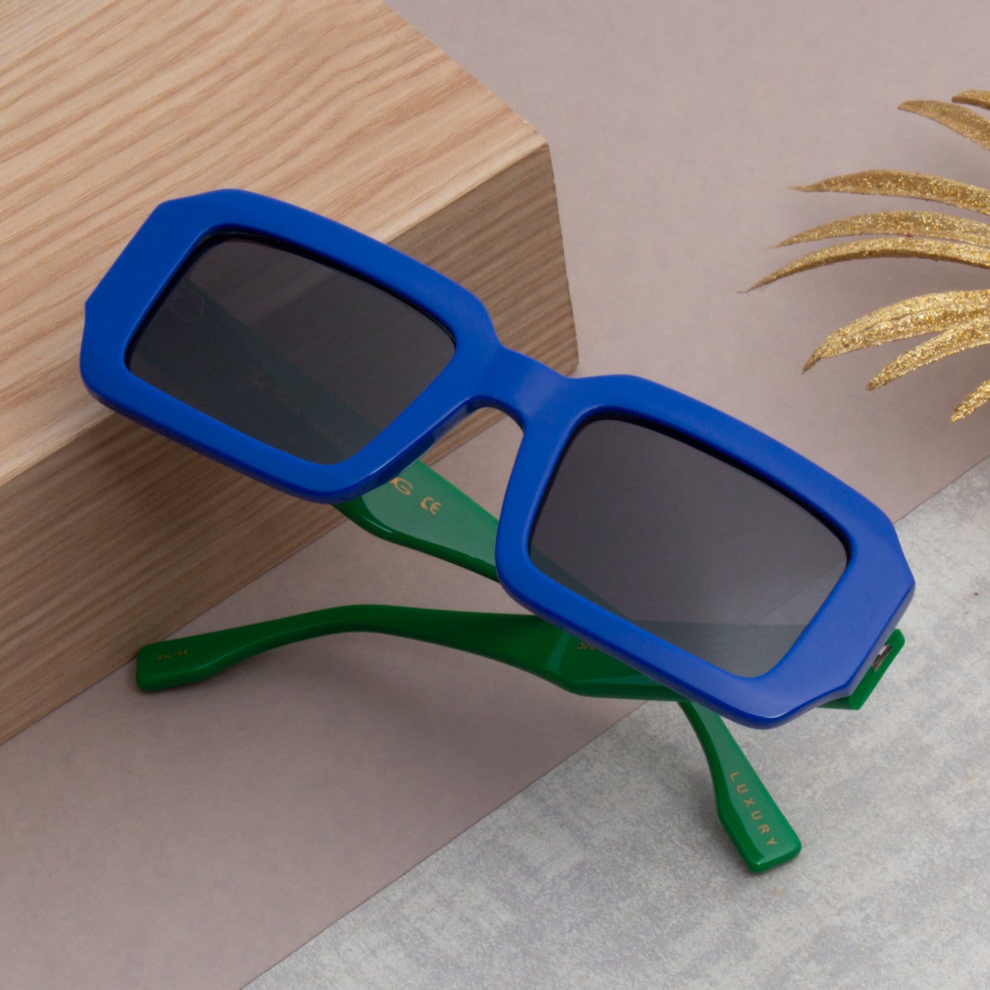 SUN-SHAFT 2.0 UNISEX SQUARE ACETATE SUNGLASSES WITH POLARIZED LENS BY TED SMITH (IN 6 COLORS)