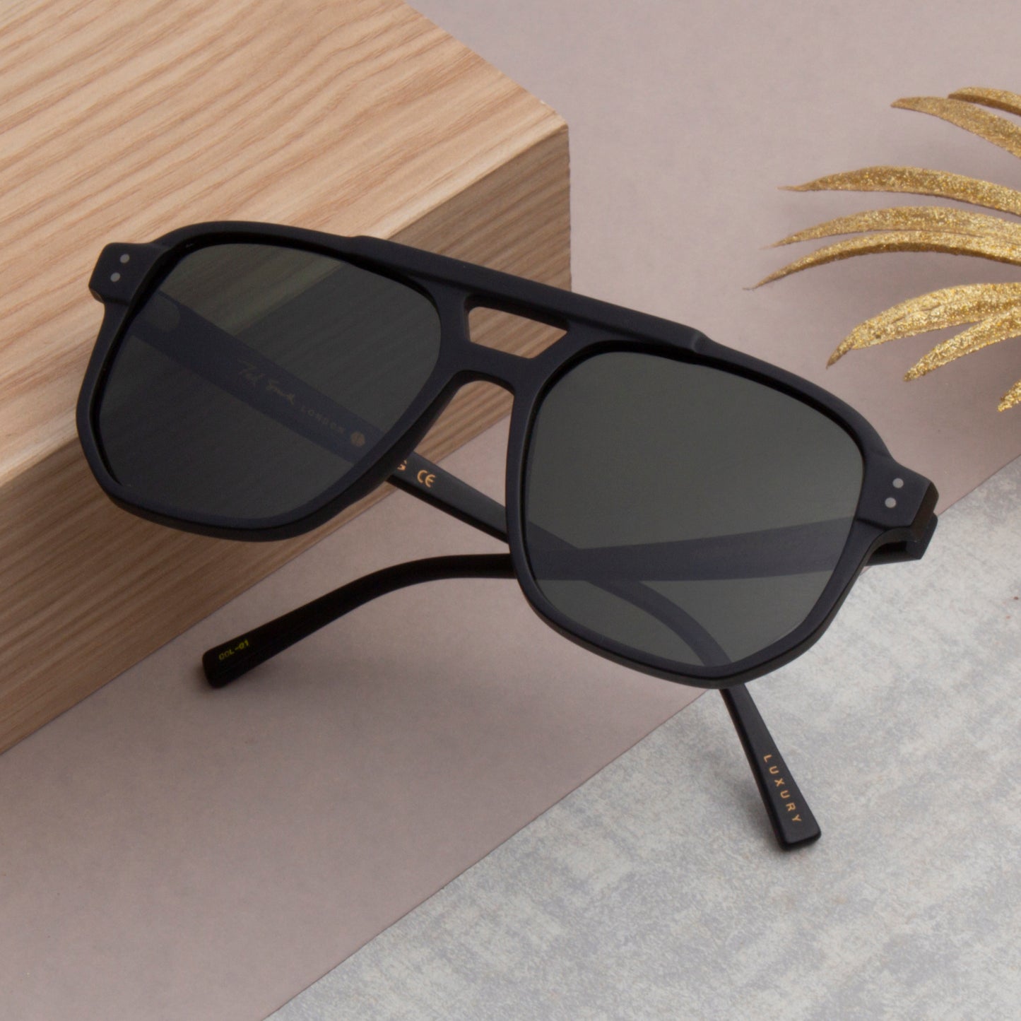 SUN-TURBINE 2.0 UNISEX AVIATOR ACETATE SUNGLASSES WITH POLARIZED LENS BY TED SMITH (IN 4 COLORS)