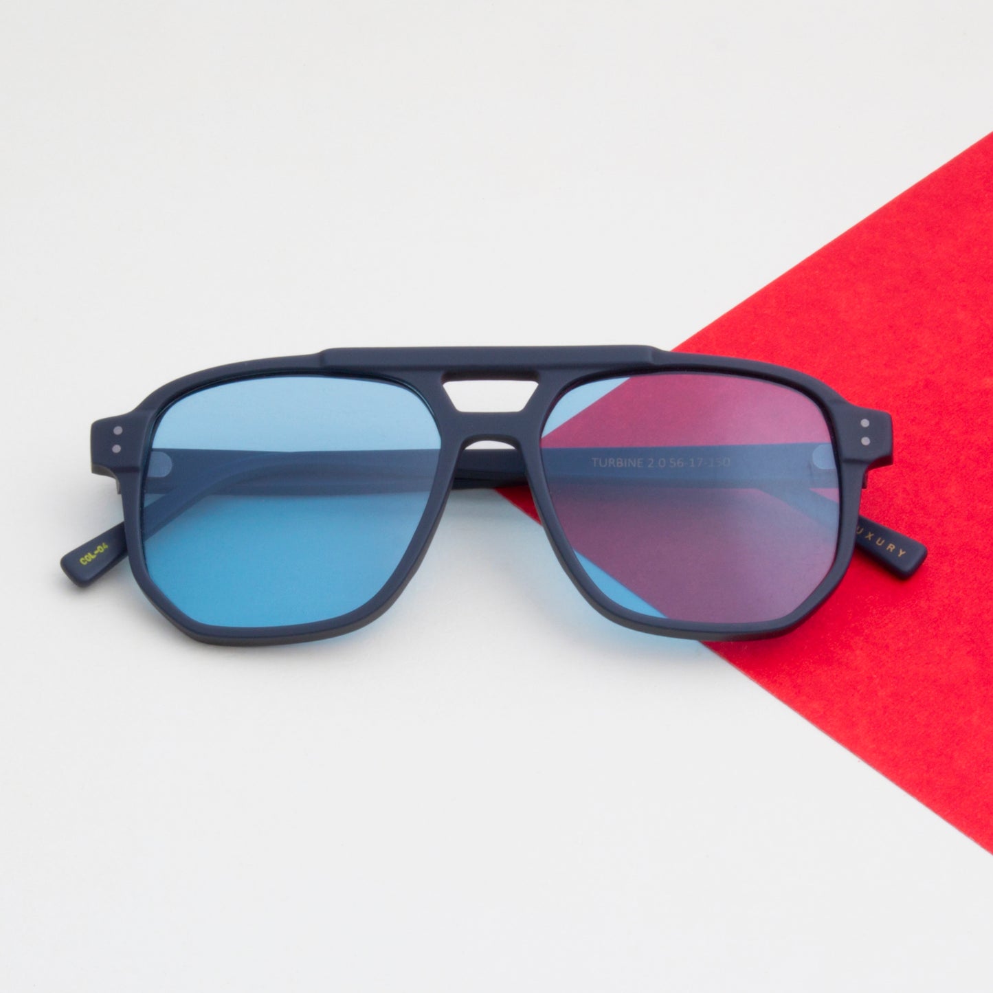 SUN-TURBINE 2.0 UNISEX AVIATOR ACETATE SUNGLASSES WITH POLARIZED LENS BY TED SMITH (IN 4 COLORS)