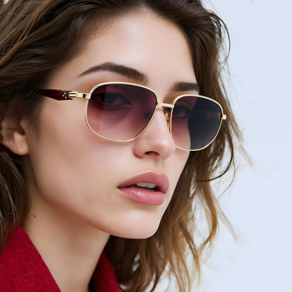 TREXY 2 UNISEX AVIATOR METAL SUNGLASSES BY TED SMITH (IN 4 COLORS)