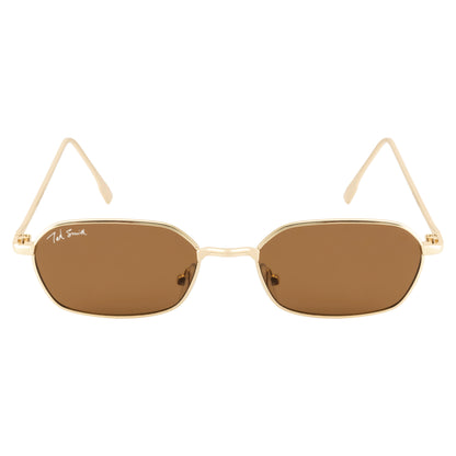 EYEZ UNISEX RECTANGLE METAL SUNGLASSES BY TED SMITH (IN 4 COLORS)