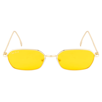 EYEZ UNISEX RECTANGLE METAL SUNGLASSES BY TED SMITH (IN 4 COLORS)