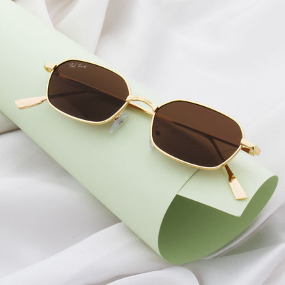 EYEZ UNISEX RECTANGLE METAL SUNGLASSES BY TED SMITH (IN 4 COLORS)