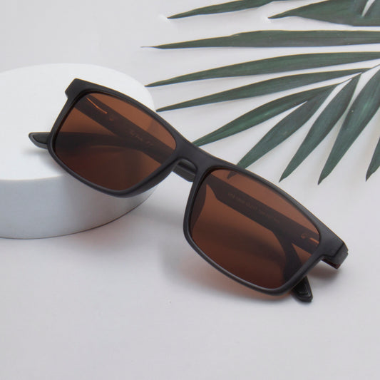 SUN-GYM-X UNISEX RECTANGULAR TR90 SUNGLASSES WITH POLARIZED LENS BY TED SMITH (IN 4 COLORS)