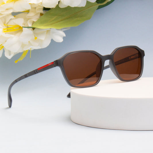 SUN-GRIFFITH UNISEX RECTANGULAR TR90 SUNGLASSES WITH POLARIZED LENS BY TED SMITH (IN 4 COLORS)