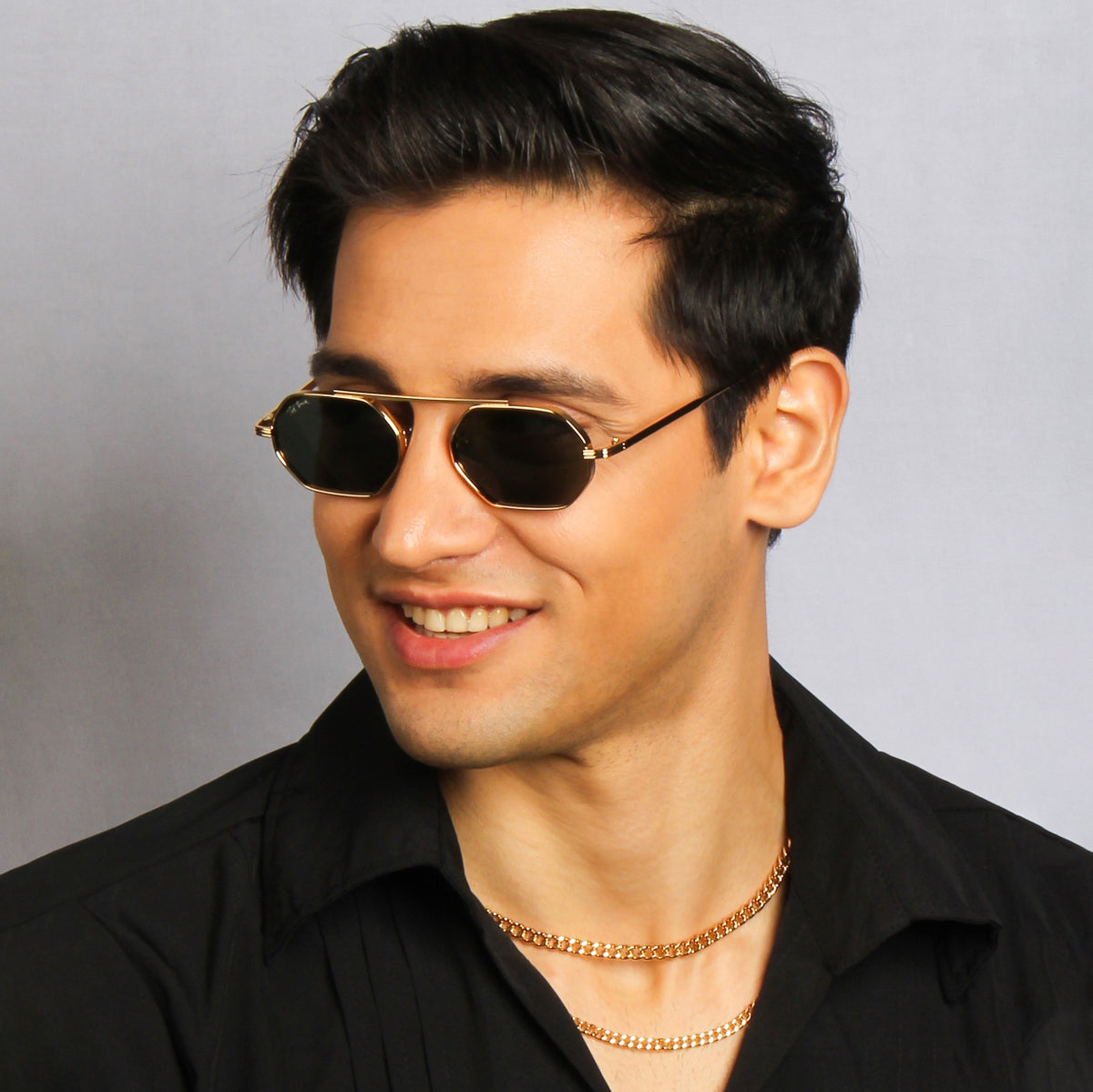 COSMOS | OCTAGON FULL RIM METAL SUNGLASSES (IN 4 COLOURS)
