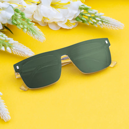 CLP-JADEN UNISEX SQUARE ACETATE CLIPON SUNGLASSES WITH POLARIZED LENS BY TED SMITH (IN 4 COLORS)