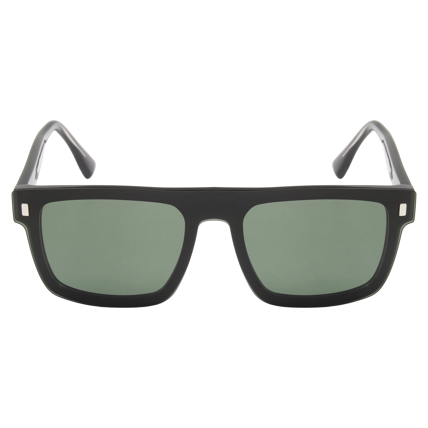 CLP-JADEN UNISEX SQUARE ACETATE CLIPON SUNGLASSES WITH POLARIZED LENS BY TED SMITH (IN 4 COLORS)