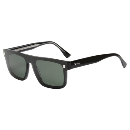 CLP-JADEN UNISEX SQUARE ACETATE CLIPON SUNGLASSES WITH POLARIZED LENS BY TED SMITH (IN 4 COLORS)