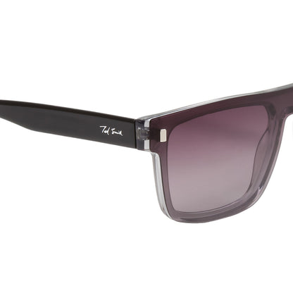 CLP-JADEN UNISEX SQUARE ACETATE CLIPON SUNGLASSES WITH POLARIZED LENS BY TED SMITH (IN 4 COLORS)