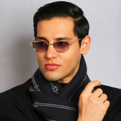 DAKOTA | RECTANGLE FULL RIM METAL SUNGLASSES (IN 4 COLOURS)