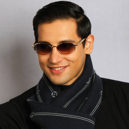 NOVA | OVAL FULL RIM METAL SUNGLASSES (IN 6 COLOURS)