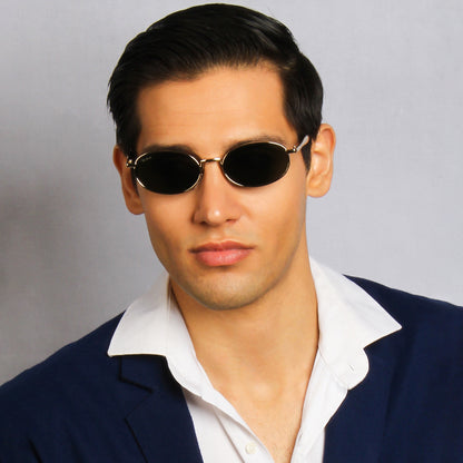 NOVA | OVAL FULL RIM METAL SUNGLASSES (IN 6 COLOURS)