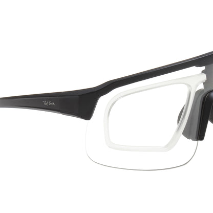 LINK UNISEX WRAP AROUND SPORTS GLASSES WITH PHOTOCHROMIC LENS BY TED SMITH (IN 3 COLORS)