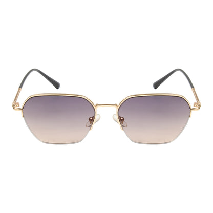 ACHLYS UNISEX SQUARE METAL SUNGLASSES BY TED SMITH (IN 2 COLORS)
