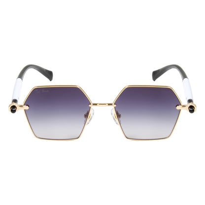 ADIE UNISEX HEXAGON METAL SUNGLASSES BY TED SMITH (IN 4 COLORS)