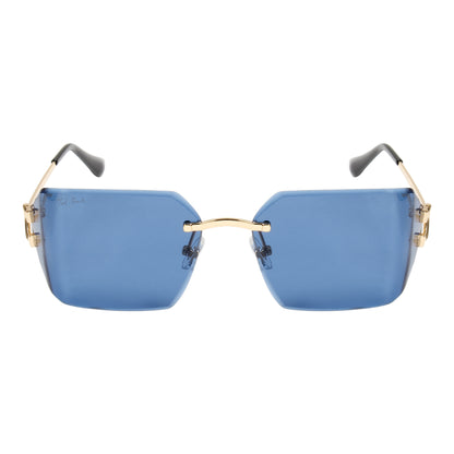 CAELAN UNISEX RECTANGLE METAL SUNGLASSES BY TED SMITH (IN 4 COLORS)