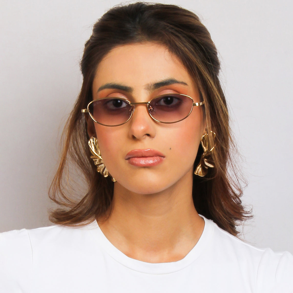 BLUNT | OVAL FULL RIM METAL SUNGLASSES (IN 4 COLOURS)