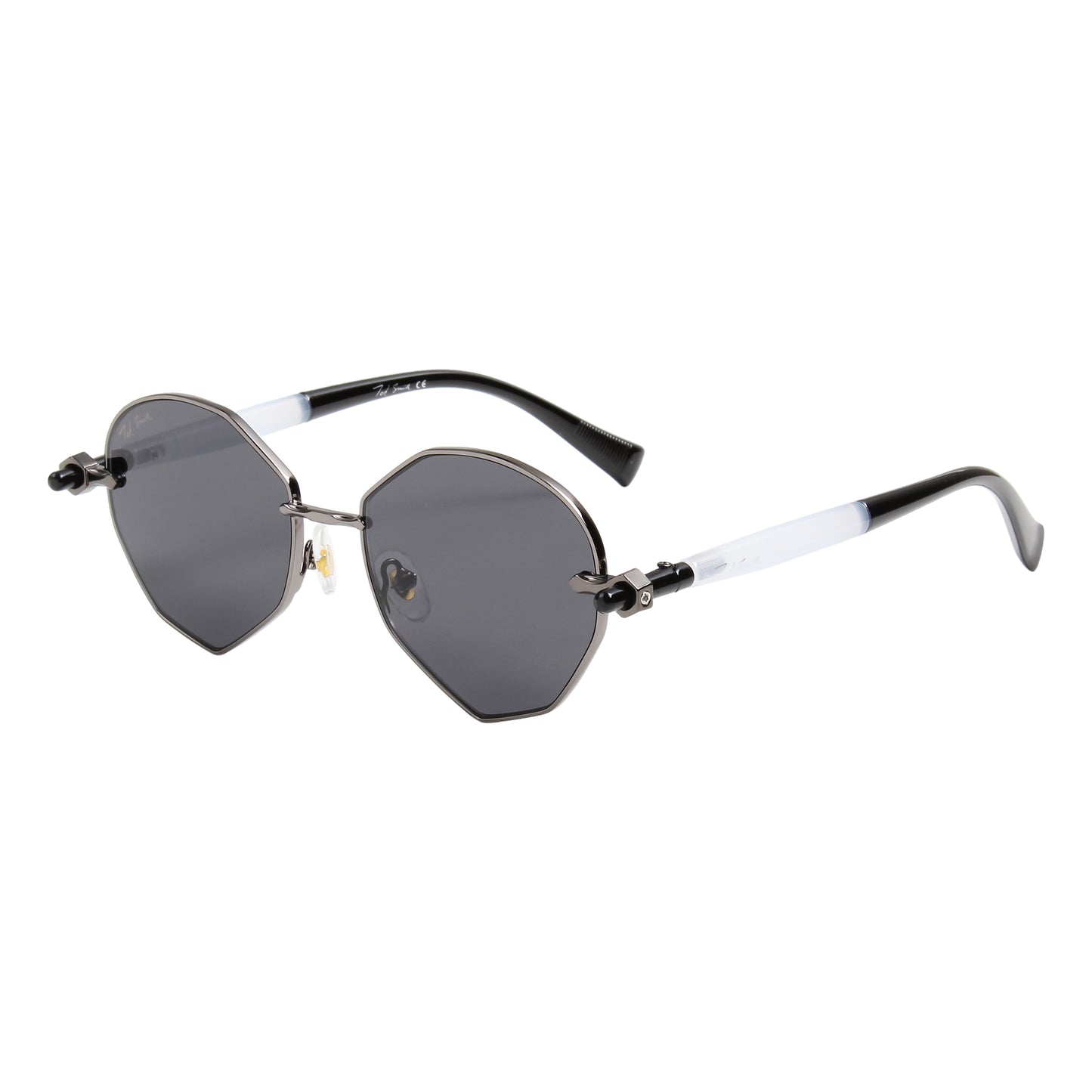 MELANIE UNISEX OVAL METAL SUNGLASSES BY TED SMITH (IN 4 COLORS)