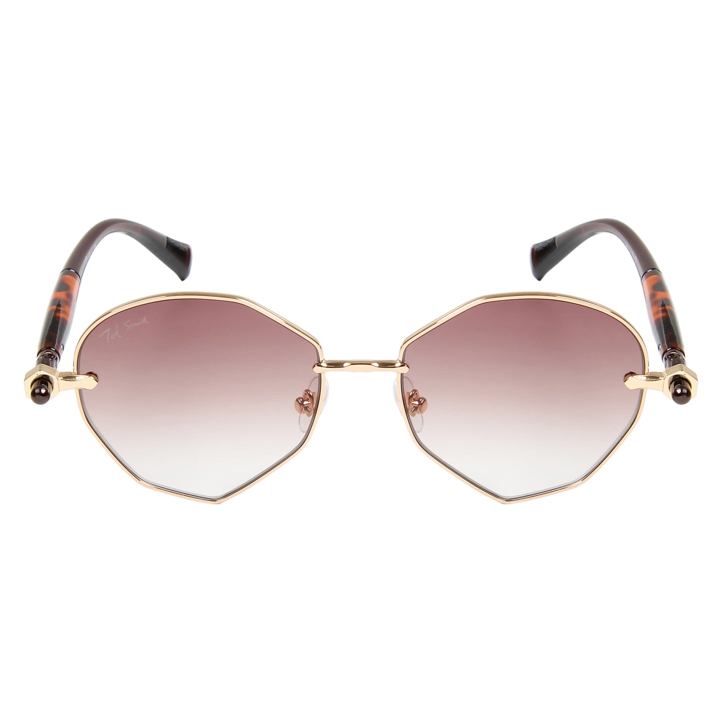 MELANIE UNISEX OVAL METAL SUNGLASSES BY TED SMITH (IN 4 COLORS)