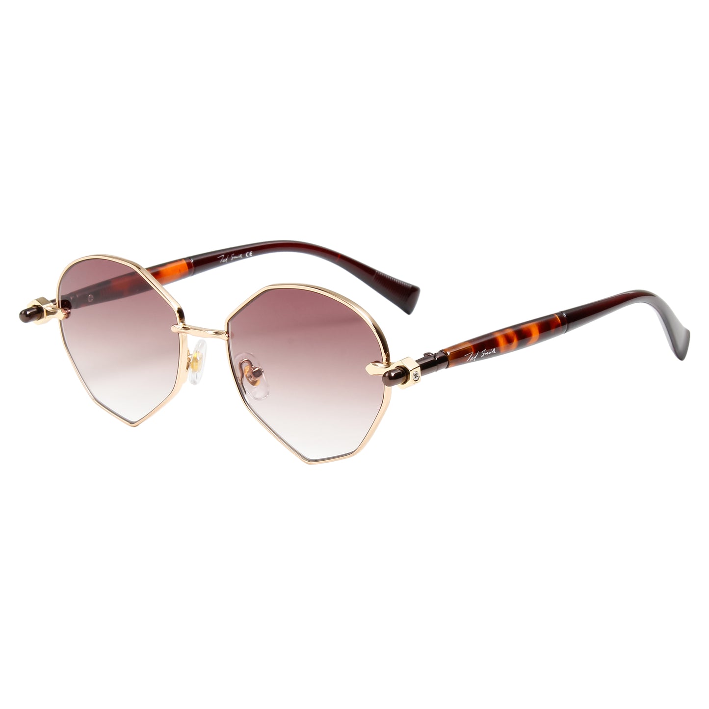 MELANIE UNISEX OVAL METAL SUNGLASSES BY TED SMITH (IN 4 COLORS)