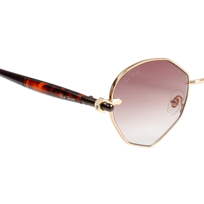 MELANIE UNISEX OVAL METAL SUNGLASSES BY TED SMITH (IN 4 COLORS)