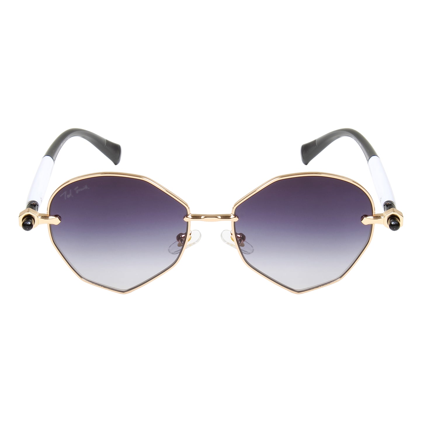MELANIE UNISEX OVAL METAL SUNGLASSES BY TED SMITH (IN 4 COLORS)