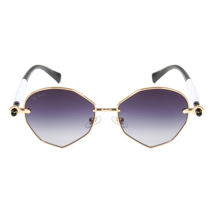 MELANIE UNISEX OVAL METAL SUNGLASSES BY TED SMITH (IN 4 COLORS)