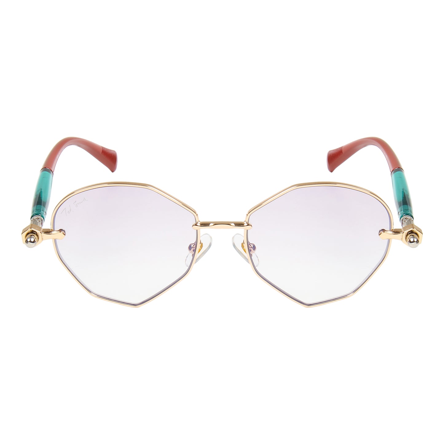 MELANIE UNISEX OVAL METAL SUNGLASSES BY TED SMITH (IN 4 COLORS)