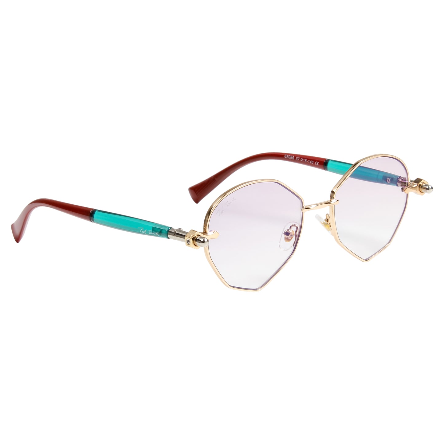 MELANIE UNISEX OVAL METAL SUNGLASSES BY TED SMITH (IN 4 COLORS)