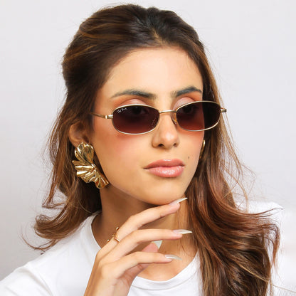 EYEZ 2.0 | OVAL FULL RIM METAL SUNGLASSES (IN 5 COLOURS)