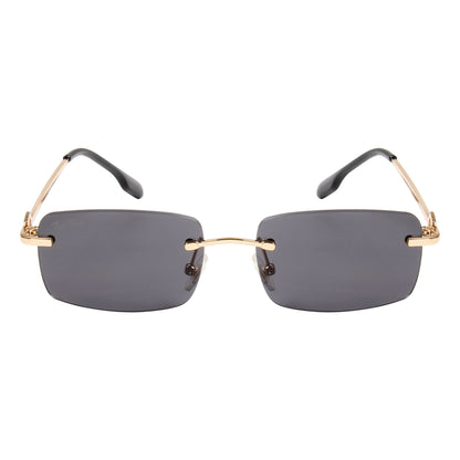 SOLITAIRE 3 UNISEX RECTANGLE METAL SUNGLASSES BY TED SMITH (IN 2 COLORS)