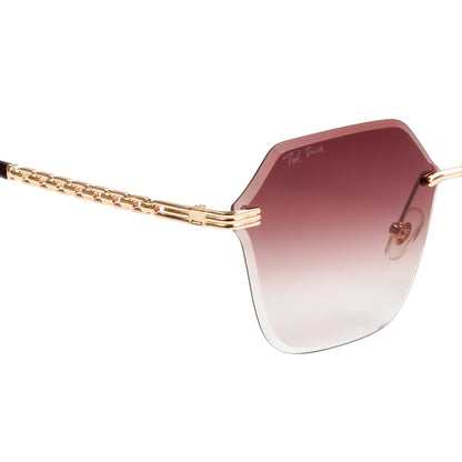 STELLA UNISEX SQUARE METAL SUNGLASSES BY TED SMITH (IN 3 COLORS)