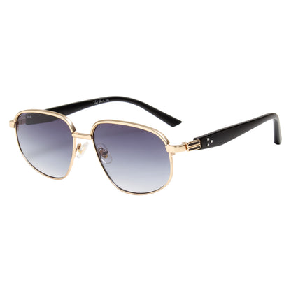 TREXY 2 UNISEX AVIATOR METAL SUNGLASSES BY TED SMITH (IN 4 COLORS)