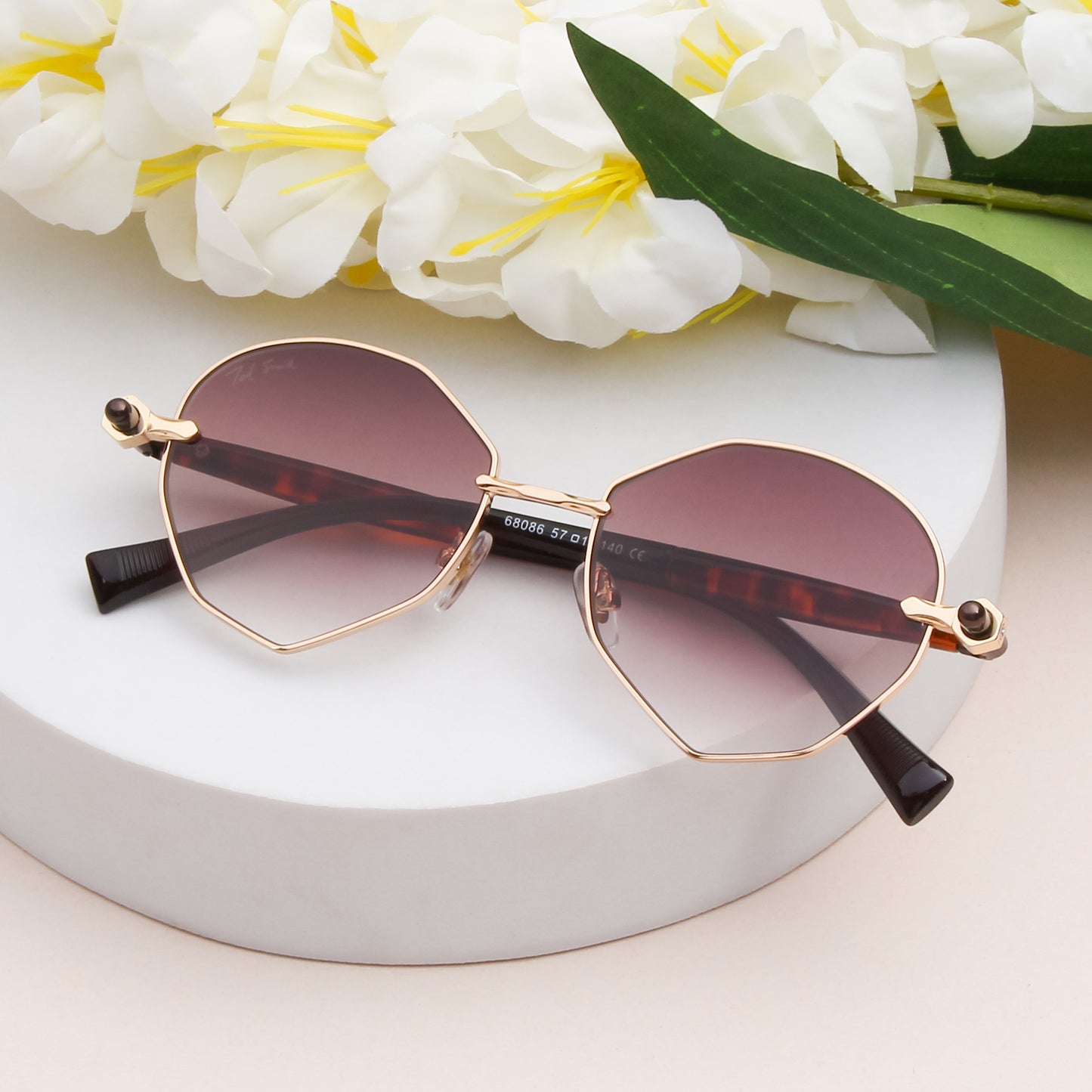 MELANIE UNISEX OVAL METAL SUNGLASSES BY TED SMITH (IN 4 COLORS)