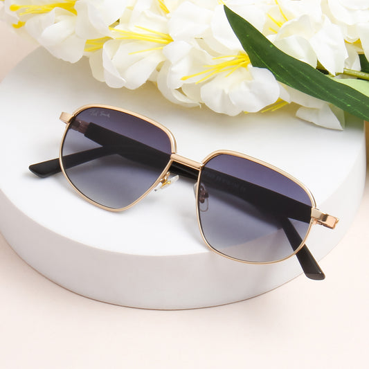TREXY 2 UNISEX AVIATOR METAL SUNGLASSES BY TED SMITH (IN 4 COLORS)