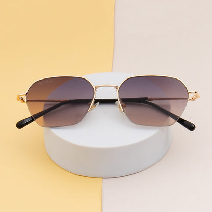 ACHLYS UNISEX SQUARE METAL SUNGLASSES BY TED SMITH (IN 2 COLORS)
