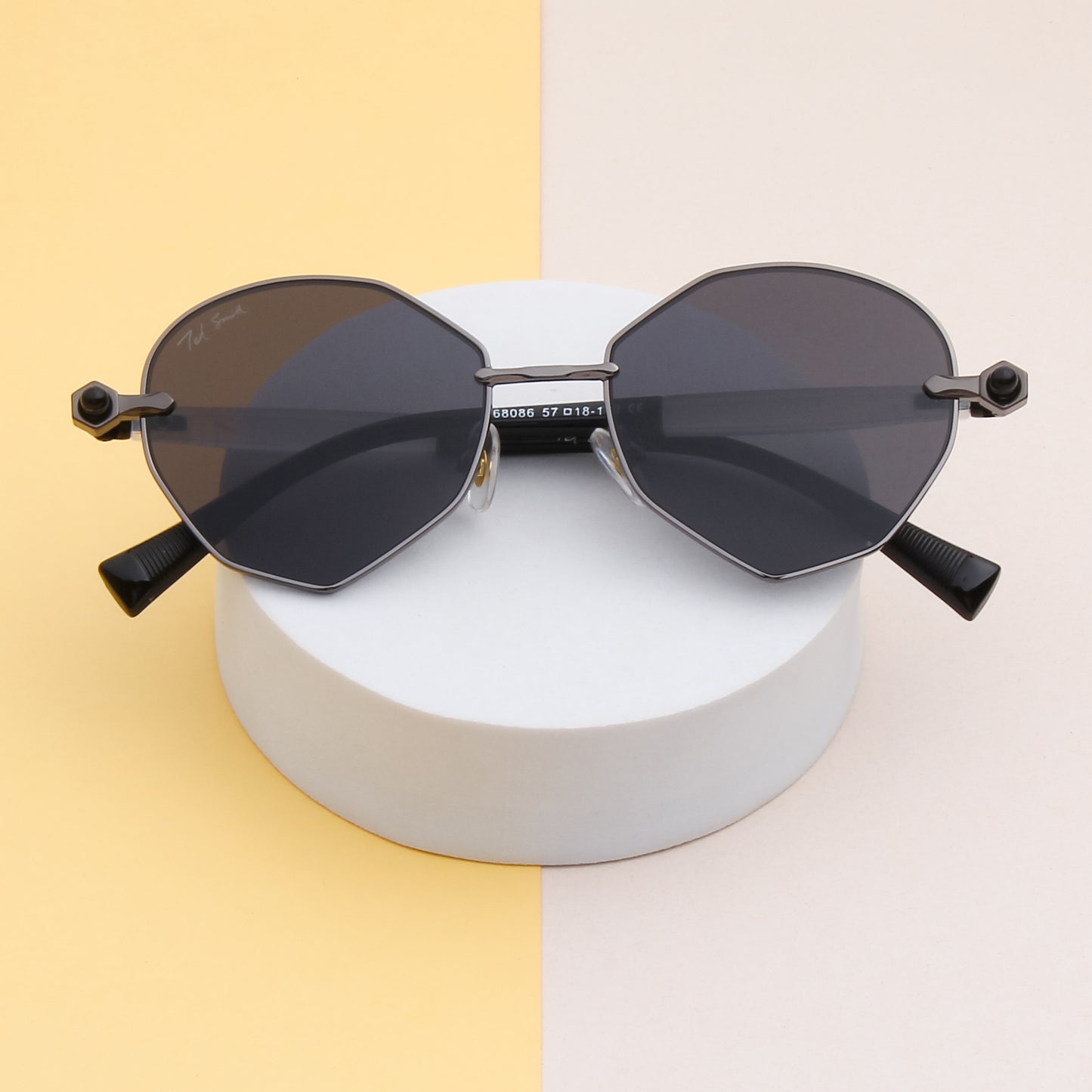 MELANIE UNISEX OVAL METAL SUNGLASSES BY TED SMITH (IN 4 COLORS)