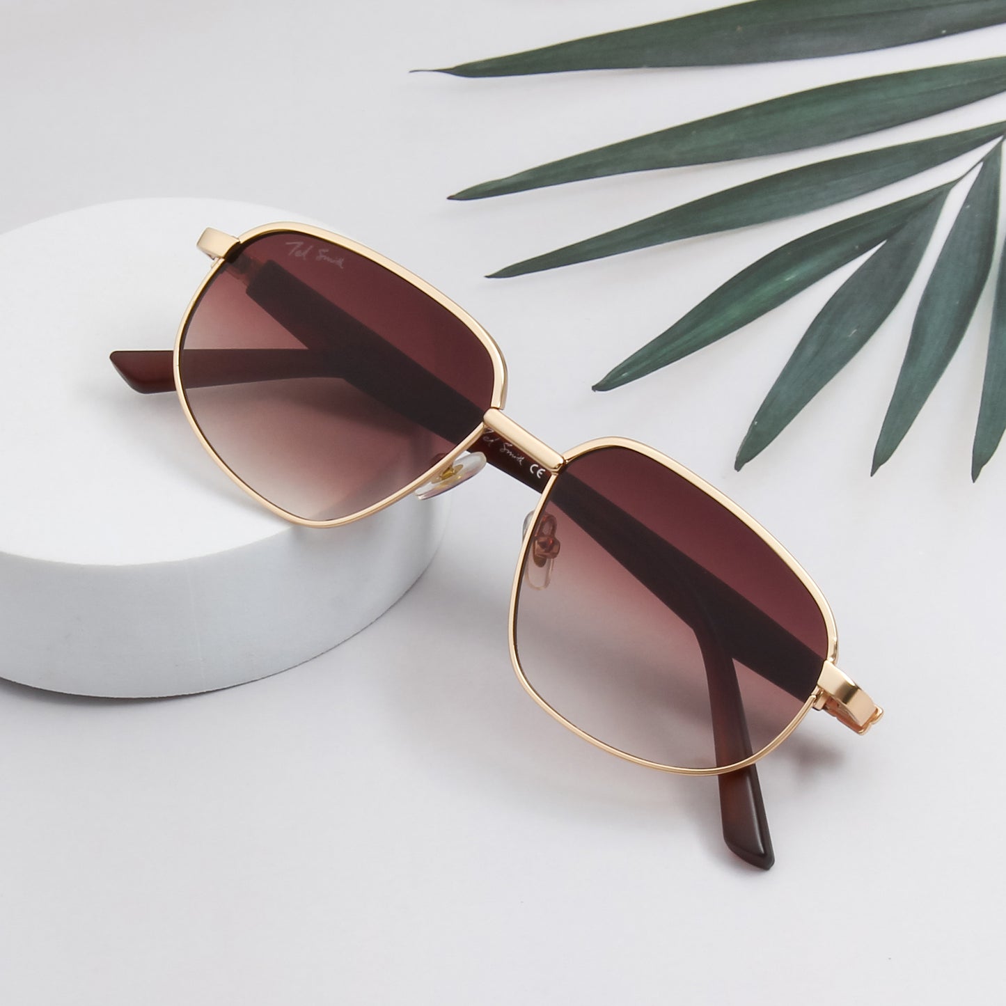 TREXY 2 UNISEX AVIATOR METAL SUNGLASSES BY TED SMITH (IN 4 COLORS)